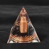 Crystal Crushed Stone Spiral Pyramid Handmade Home Decor Craft