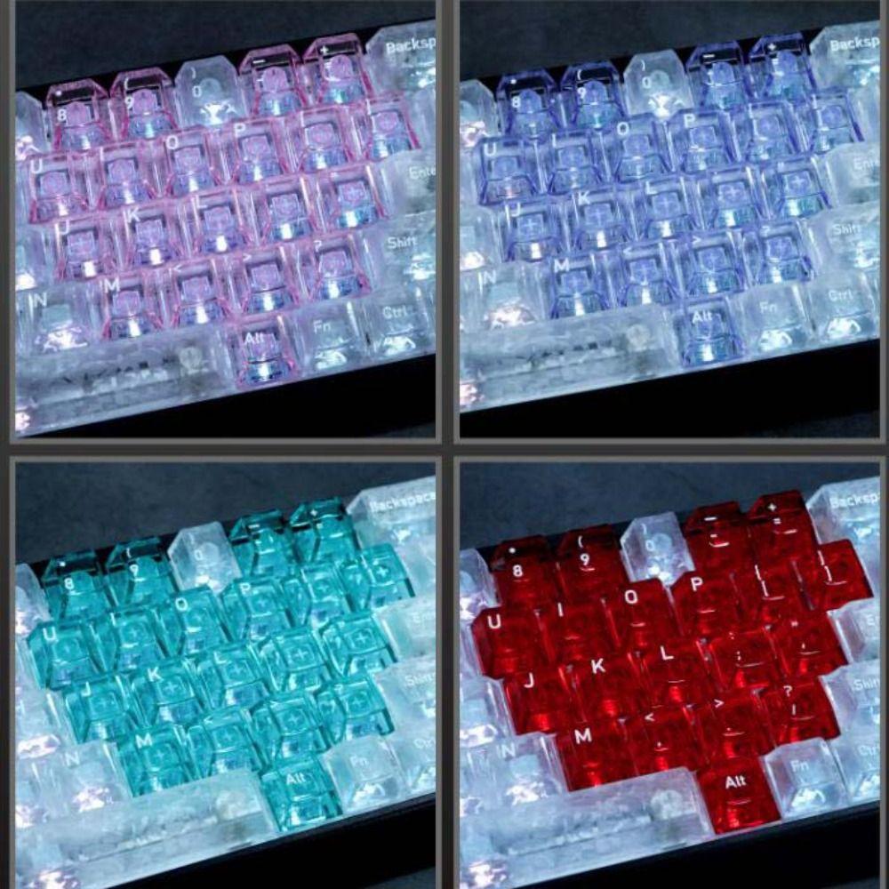 Set di Tasti Trasparente Ghiaccio Profilo Cherry Tasti PC Tastiera Meccanica