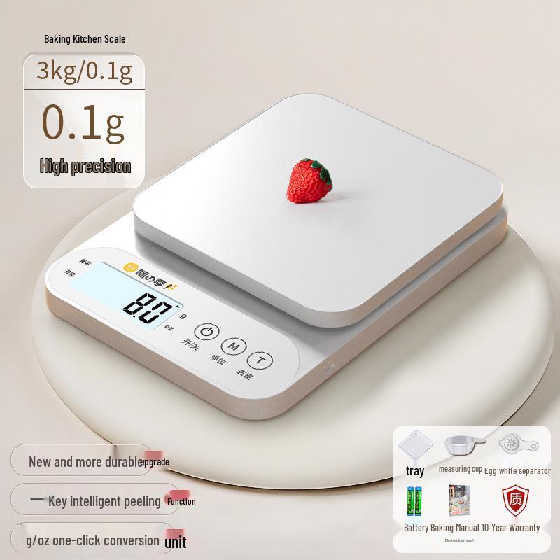 Digitale Küchenwaage mit hoher Präzision für Backen und Kräutermessungen