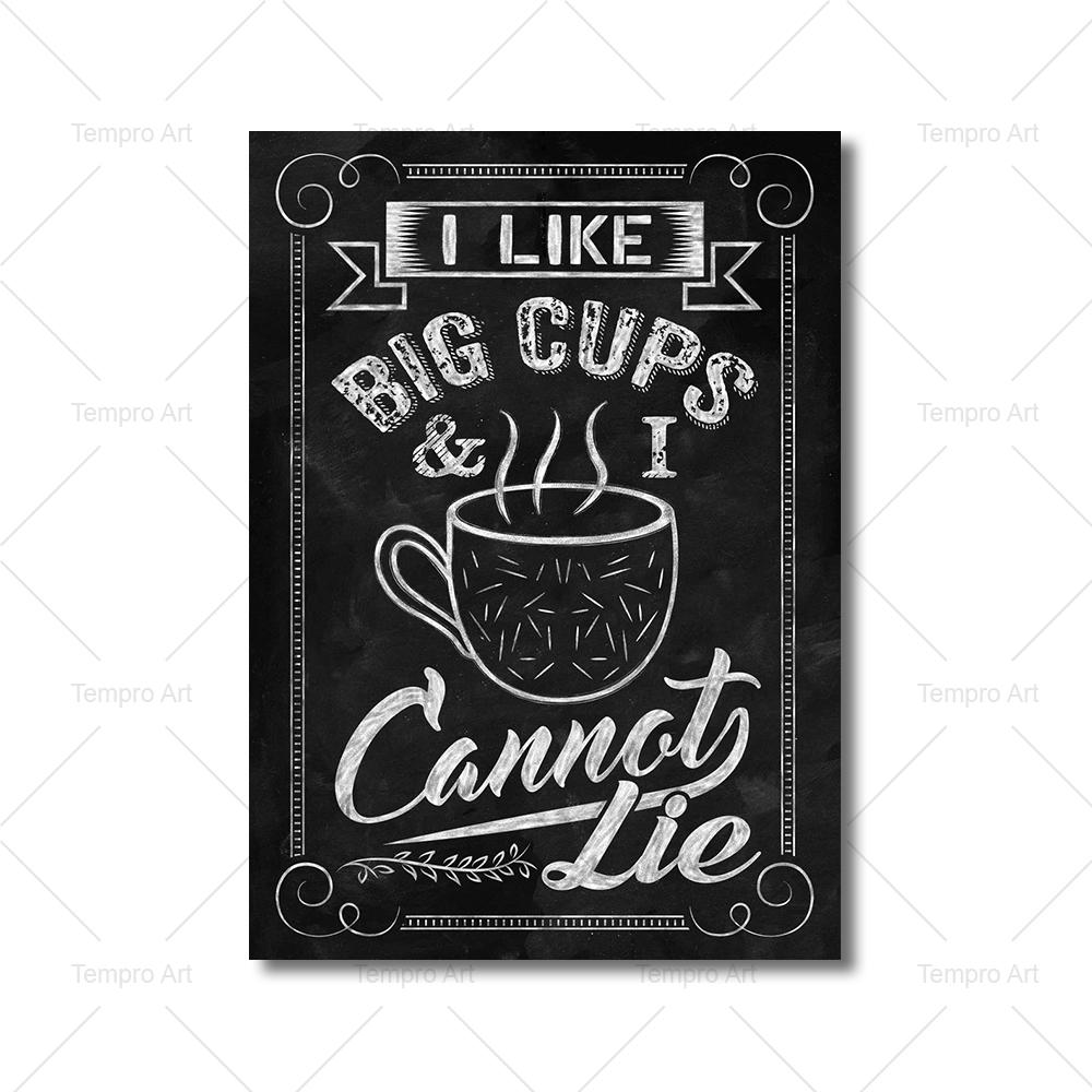 Canvas Painting Retro Wall Pictures Coffee Shop Decoration Coffee Art Vintage Style Chalkboard Poster Prints Cafe Kitchen Decor