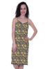 Moomaya Printed Spaghetti Strap Nightgown For Women  s Lace V-Neck Sleepwear