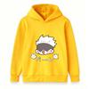 Kids Boys Girls Pullover Hoodie, Cute Cartoon White Hair Anime Character Printed Casual Long Sleeve Hooded Sweatshirt for Daily Wear