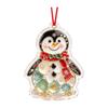 Christmas Winter 2D Acrylic Hanging Ornament, Christmas Decoration for Tree and Home