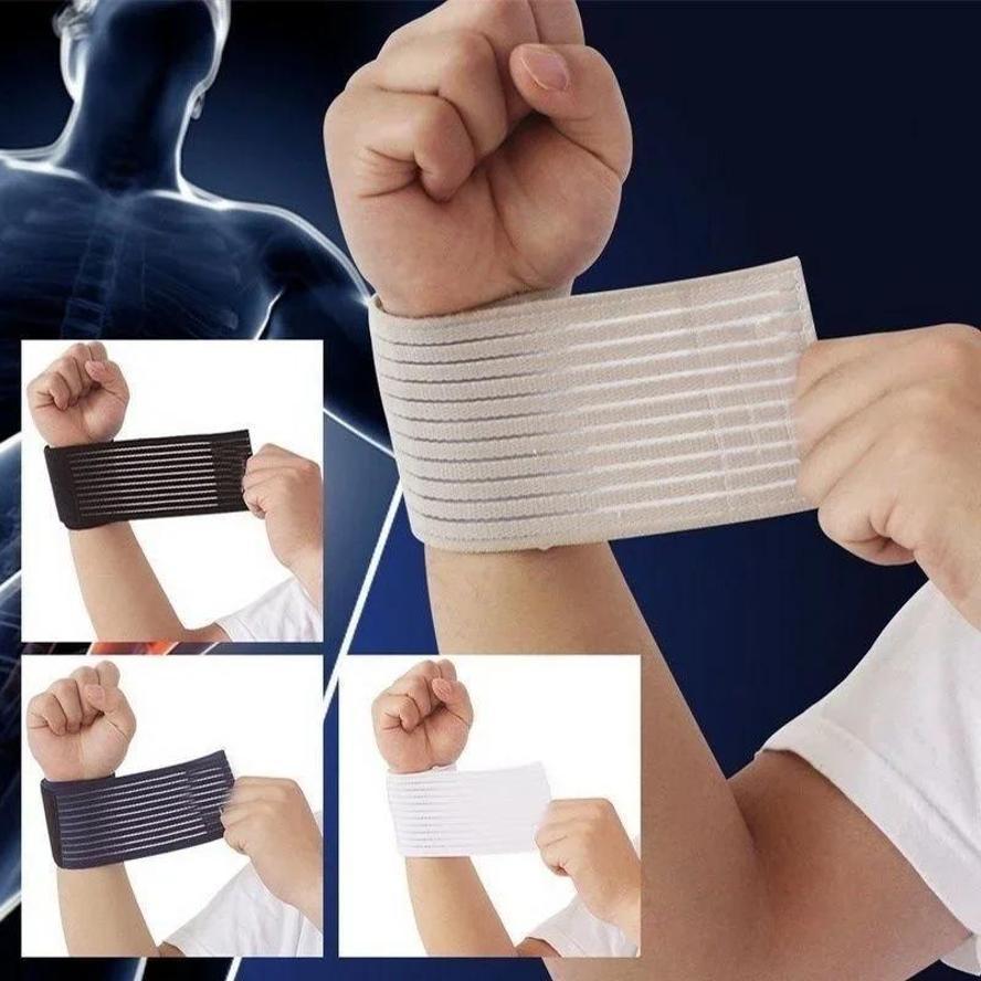 2 Pcs/set Sport Wristbands Compression Knee Pad Joint Tape Gym Elastic Bands Elbow Bandage Breathable Adhesive Elastic Bandage