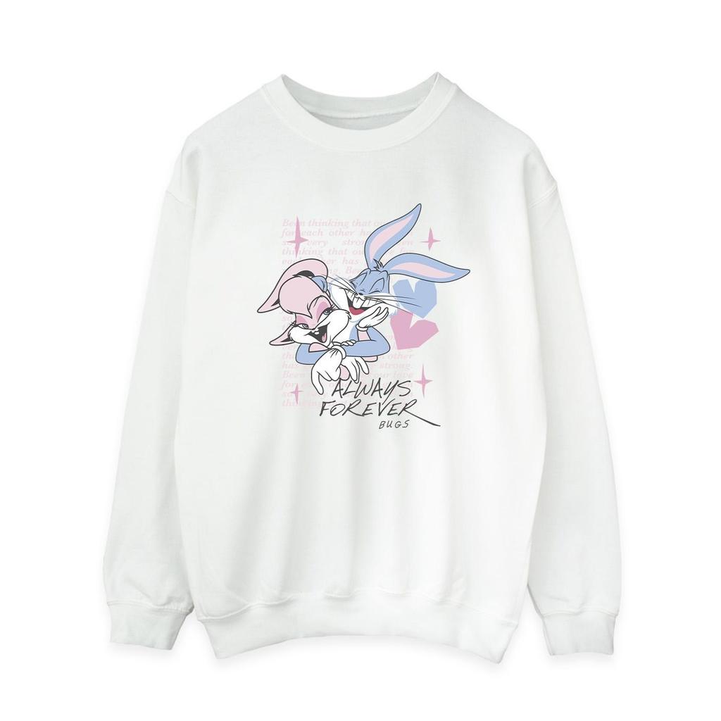 Looney Tunes Womens/Ladies Always Forever Bugs Bunny & Lola Sweatshirt