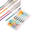 6 Colors/Set Unique Window Tip Highlighter Pen Double Head Pastel Color Midline Highlighters Marker School Stationery Supplies