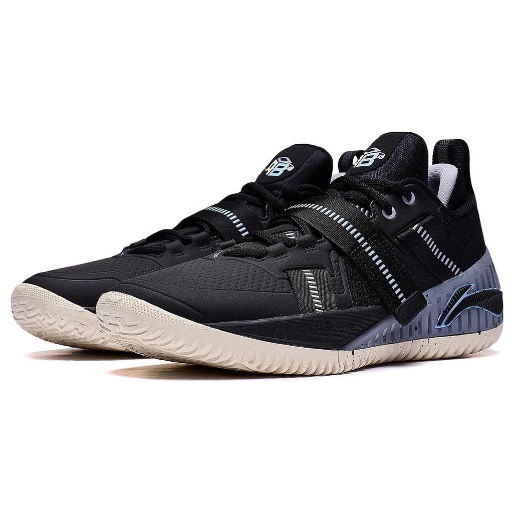 Li Ning Fury Comfortable Versatile Rebound Low-Top Basketball Shoes Men sneakers Black ABFT027-4