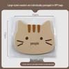 Cute Cat & Puppy Expression PVC Silicone Non-slip Heat Insulation Coaster Mat