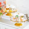 Cake Stand with Lid Footed Cake Plate Platter for Cookies Cupcake Cheesecake