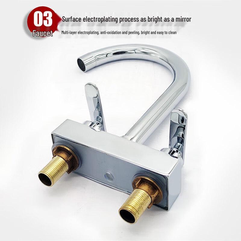 Dual Handle Cold & Hot Kitchen & Basin Faucet
