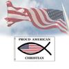 Christliche Stolze Amerikanische Flagge 3x5 Fuß Fischflagge Jesus Christus Religiöses Symbol USA