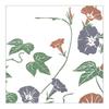 Somenbo Tenugui Towel 'Morning Glory Soft Red' - Hand-dyed, 100% Cotton, Tokuoka Fabric, Made in Japan, 35cm x 100cm