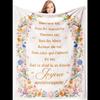 Womens Birthday Gift  Beautiful Flower Blanket Original Gift Idea For Sister Mother Wife Perfect Present For Her