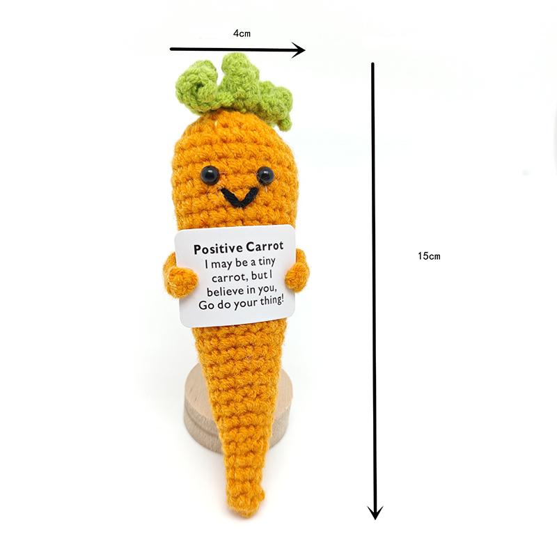 Cute Healing Handmade Weaving Pendant Funny Positive Energy Vegetable Fruit Doll Ornament Cartoon Decoration