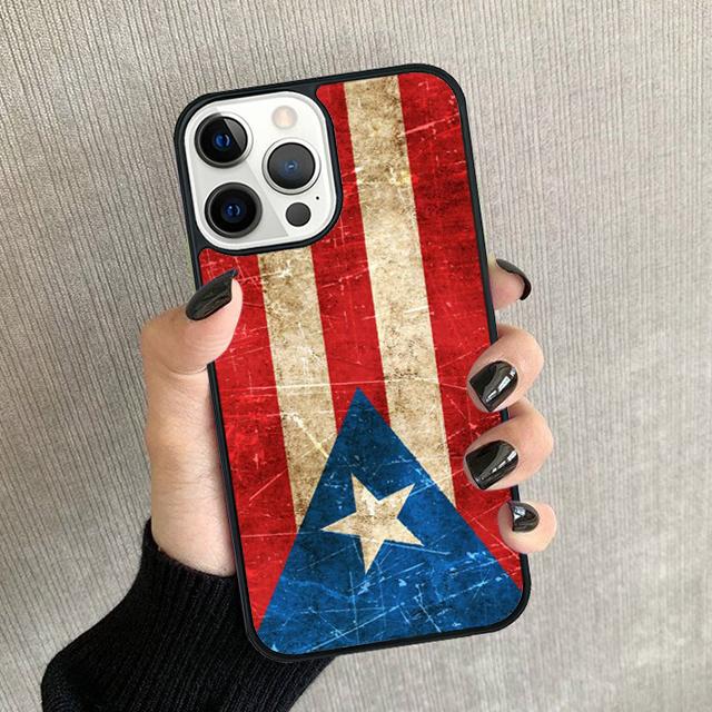Puerto Rico Flag Phone Case For iPhone 17 Air 16 15 14 Plus 12 13 Pro Max Soft Bumper Shell Cover Coque