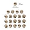 20Pcs Realistic Resin Skull Figures Ideal for Haunted Houses Decorations Home Garden Accents