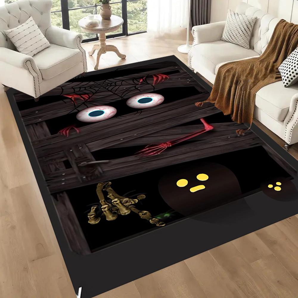 Spooky Halloween Night Floor Mats for Living Room, Bedroom and Room Decoration Are Suitable for Gifts.