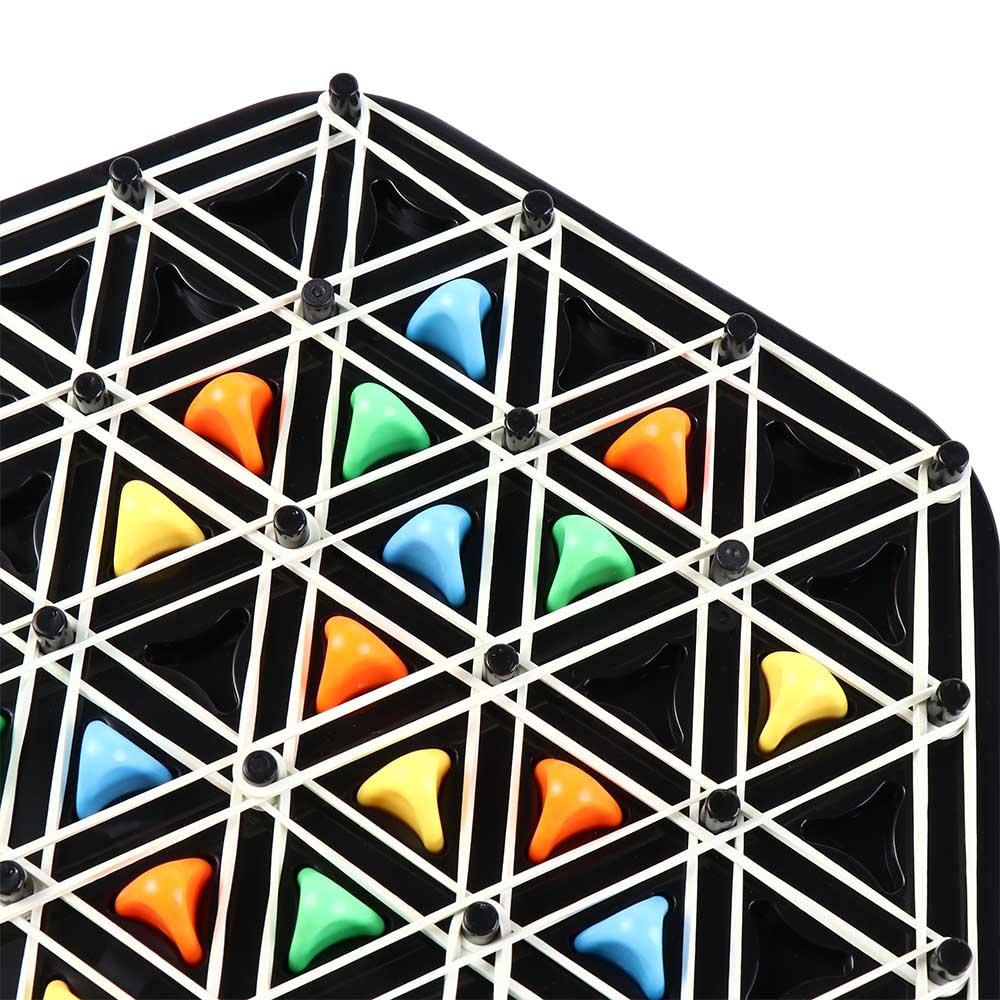 Gummiband Dreieck Schach Tischspiel Logisches Denken Dreieck Puzzle Spielzeug Heimspiel