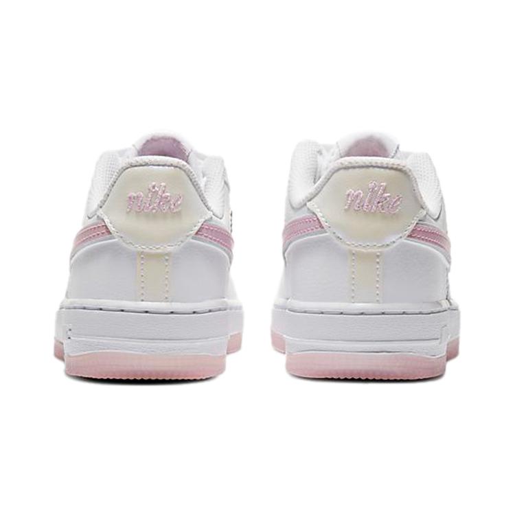 Nike Air Force 1 LV8 Floral Low Top Skateboard Shoes White Pink Children Aged 3 7 Years Old CN8543-100