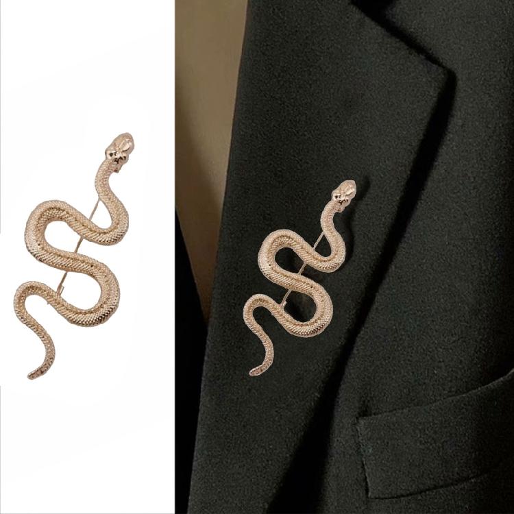 Vintage Snake Brooch Cloak Pin Scarf Shawl Buckle Clasp Pin for Clothes Jewelry