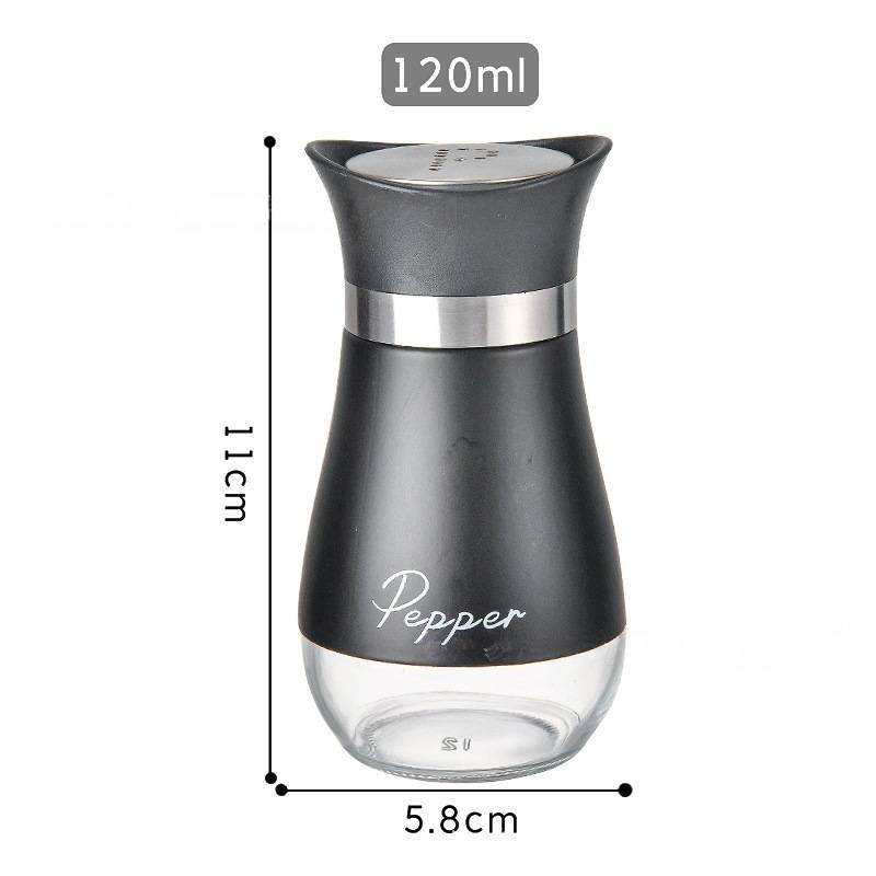 Stainless Steel Spice Jar Set With Adjustable Salt And Pepper Shakers For Kitchen Storage