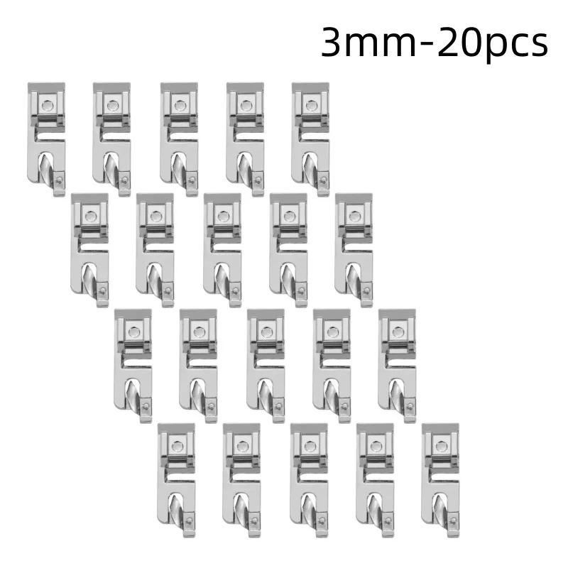 3/6mm Haushaltsnähmaschine Zubehör Nähfuß Füße Kit Set Saumfuß Ersatzteile Für Nähmaschine Zubehör