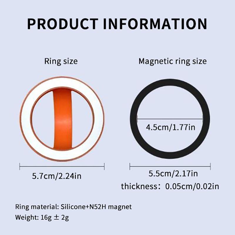 Magnetic Silicone Comfortable Circular Grip Phone Holder Powerful Grip For Phone 16 15/14/13/ 12 Android