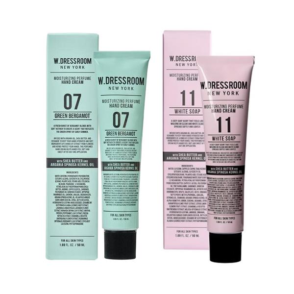 W.DRESSROOM Perfume Hand Cream 50ml*2ea - 45 Options [BTS Favorite Scent!]