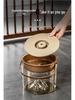 Tea Table Wet-Dry Separator: Transparent Tea Dregs Bucket for Home or Office