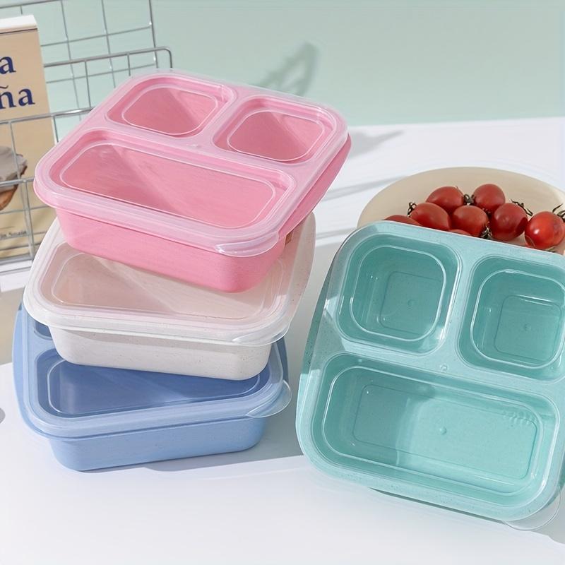 1pc Snack Candy Nuts Fruit Storage Box – 3-Compartment Container, Reusable Meal Prep, Portable Lunch Box for Home/Office, Dishwasher/Microwave Safe