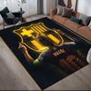 Tappeto Quadrato a Fantasia Flanella Futbol Club Barcelona, Tappeto da Area, Tappeto per Soggiorno Camera da Letto Divano Sala Giochi Decorazione, Tappetino Antiscivolo