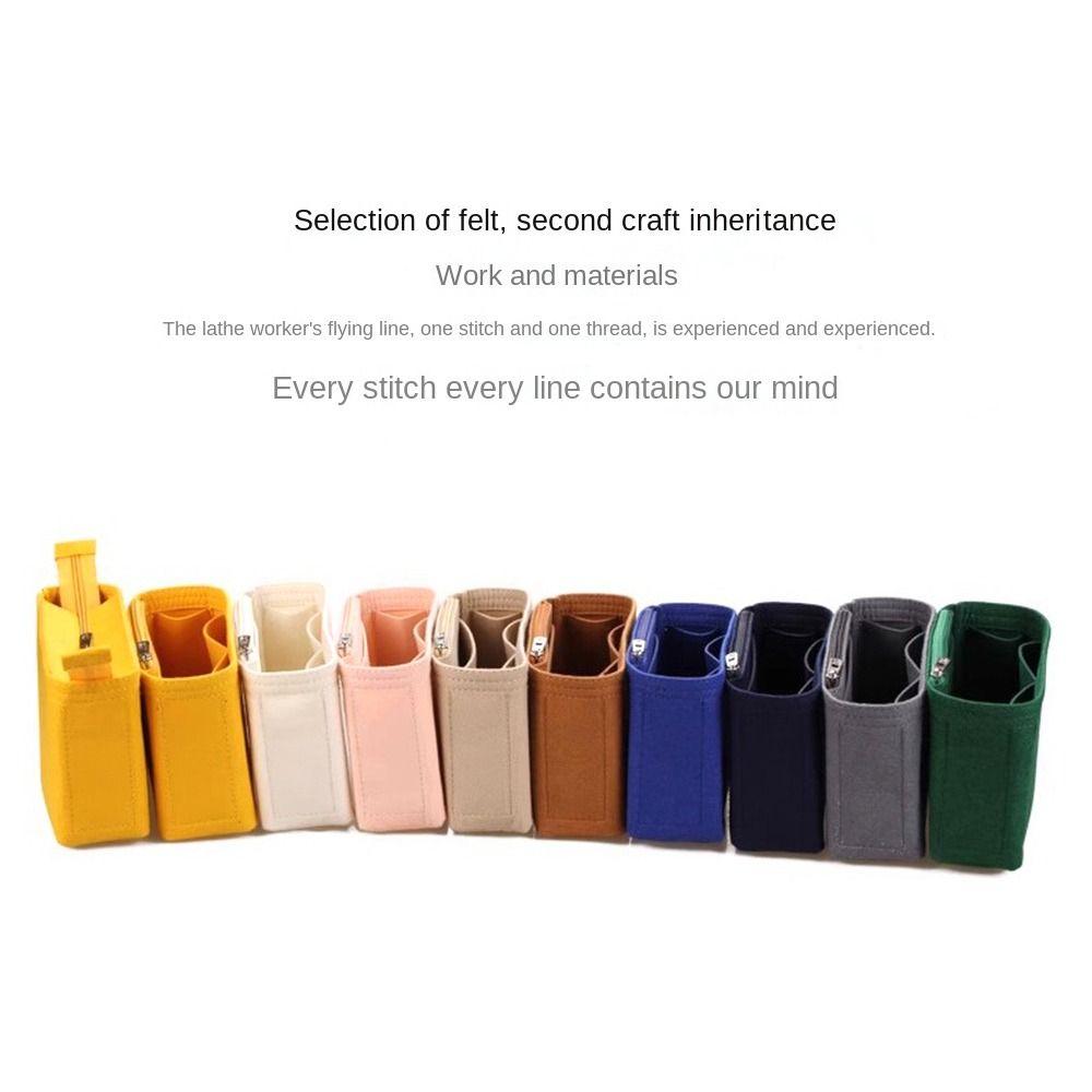 Felt Insert Liner Makeup Organiser Pouch Handbag Tote Bag Internal Bag Cosmetic Storage Bag