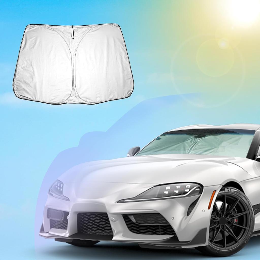 SXCY Použitelné 2021-2024 Toyota GR Supra Skládací štít na čelní sklo Použitelné 2023 2024 Toyota Supra Příslušenství 2024 Supra Visor Skládací štít 2021-2023