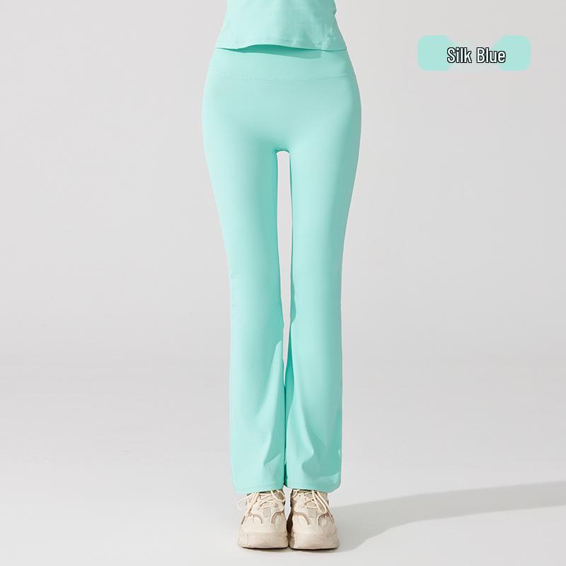 High Waist Nude Antibakterielle Micro Flare Yogahose - Schlankmachend, Hüfthebend, Hoher Schnitt für Damen