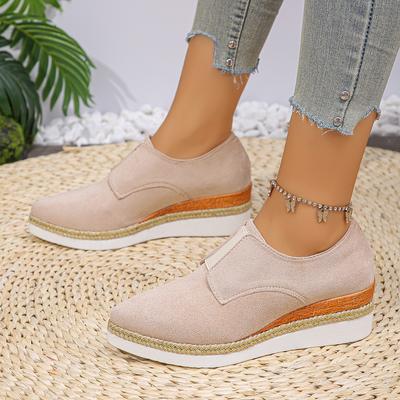Mode Mode Spitzschuh Keilschuhe für Frauen 2024 Frühling Herbst Komfort Slip On Sneakers Frau Leichte rutschfeste Freizeitschuhe