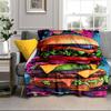 Golden French Fries Background Blanket Flannel Blanket for Bed, Sofa, Camping, Hiking, Picnic Essentials, Gift for Family Fan Gifts