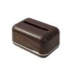 Tissue Box Magnetic Opening Closing Automatic Lifting Spring Smooth Paper Pull Tissue Container Classic Style Tissue Dispenser