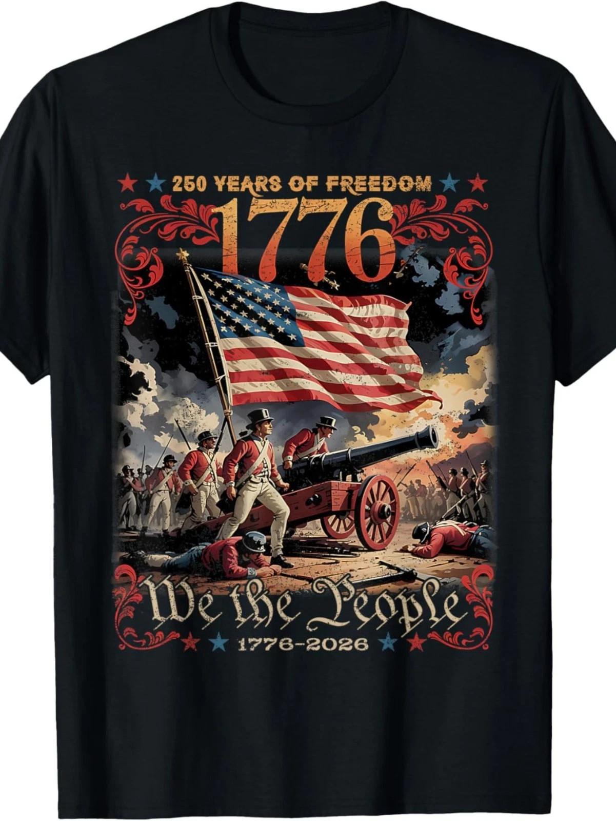 USA 250th Anniversary T-Shirt | 1776-2026 We The People Patriotic Tee XXXL