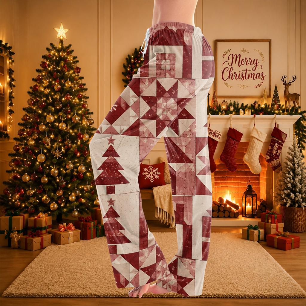 Women's Christmas Print Pajama Pants for Cozy Sleep and Casual