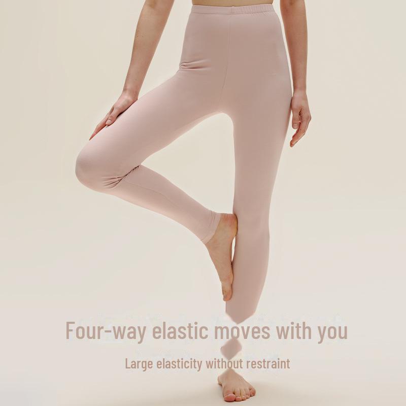 "2023 Women's High Waist Autumn Cotton Leggings - Slim Fit, Versatile, Thin, and Lengthened Design"