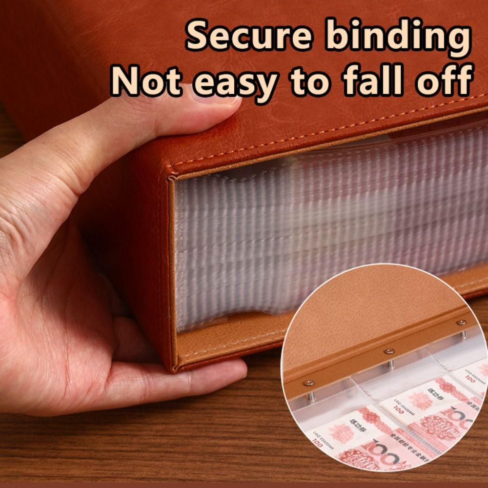 with Combination Lock Money Savings Binder PU Leather Savings Challenge Book  Cash Envelope System