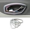 For Lada Xray 2013 2014 2015 2016 2017 ABS Carbon Fiber Car Inner Door Bowl Protector Frame Cover Trims Car Styling Accessories