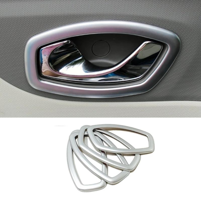 For Lada Xray 2013 2014 2015 2016 2017 ABS Carbon Fiber Car Inner Door Bowl Protector Frame Cover Trims Car Styling Accessories