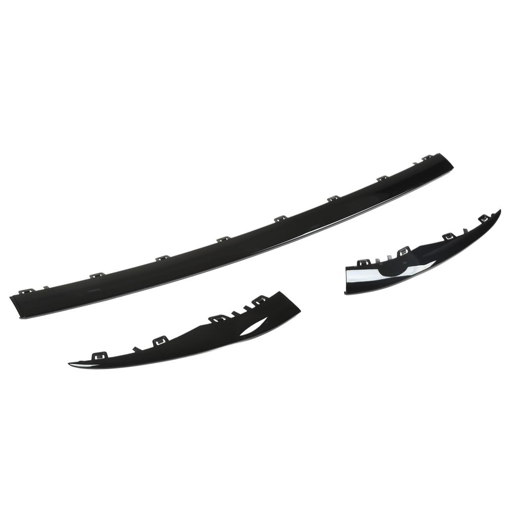 3pcs Gloss Black Front Bumper Lower Trim Replacement for Benz C‑Class W205 AMG Line Facelift 2019‑2021