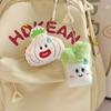 Cute Ugly Flower Onion Plush Doll Keyring Stuffed Cartoon Bag Ornament Key Chain Pendant Plush Keychain Birthday Gift