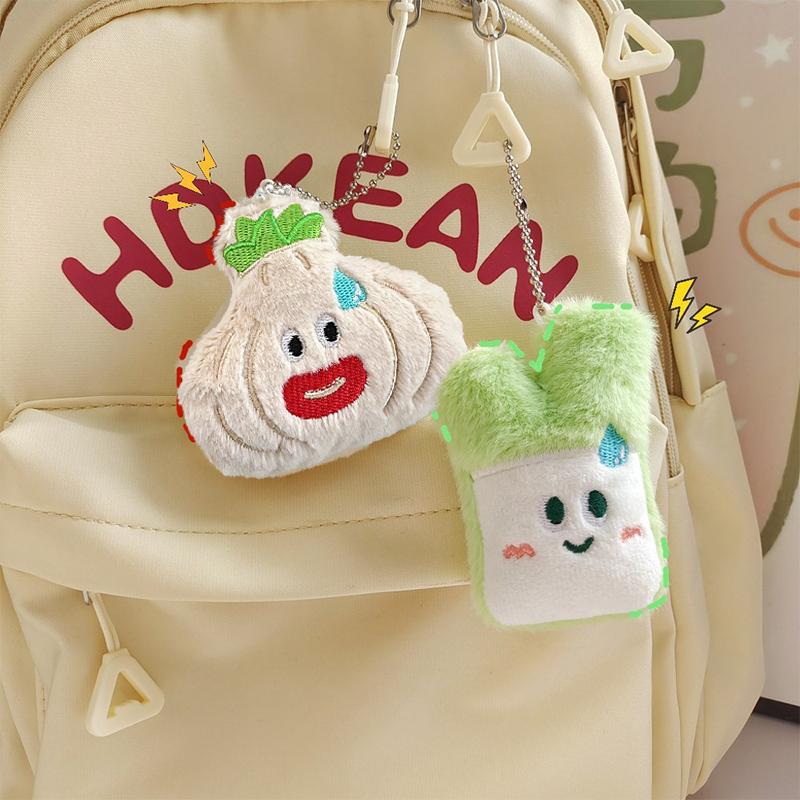 Cute Ugly Flower Onion Plush Doll Keyring Stuffed Cartoon Bag Ornament Key Chain Pendant Plush Keychain Birthday Gift