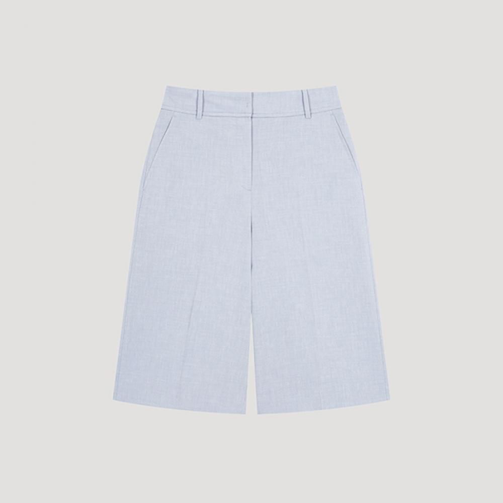 

Shs Miss Льняная смесь полубрюки Swwspo21710 Ll light blue/55