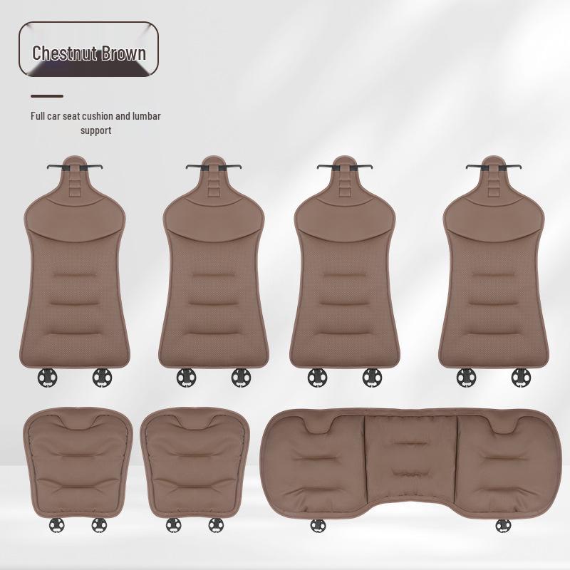 Xiaomi Ventilated All-Season Car Seat and Lumbar Support Cushions for Mercedes-Benz and BMW, with Integrated Rear Seat Trim.