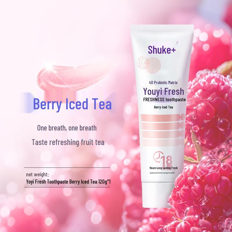 Shuke Probiotic Toothpaste, Berry Iced Tea, 120g