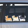 3 шт. Мультяшні наклейки Милий домашній улюбленець Собака Хаскі Коргі Автомобільні наклейки Водонепроникні вінілові наклейки Декор кузова автомобіля, вікна, бампера Наклейки на мотоциклетний шолом TM205
